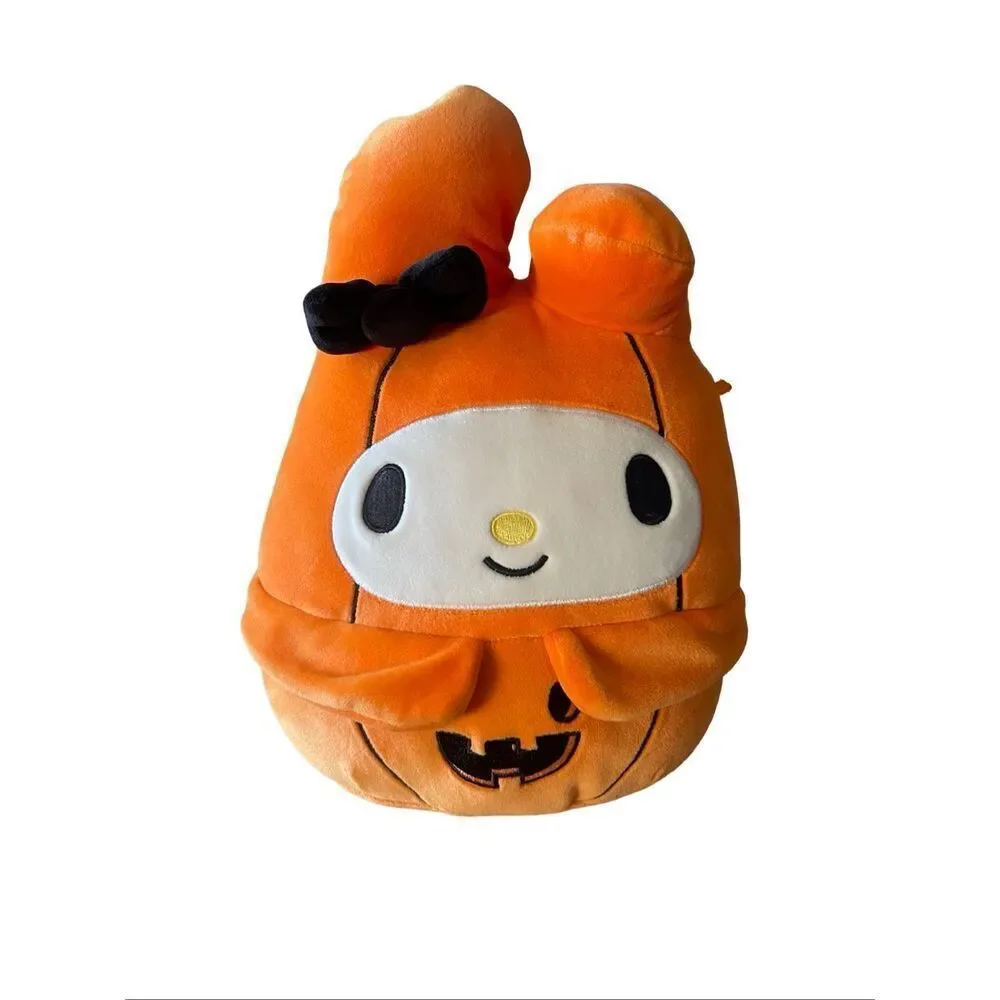 Squishmallows Sanrio My Melody Orange Halloween Pumpkin Plush Stuffed Animal 11